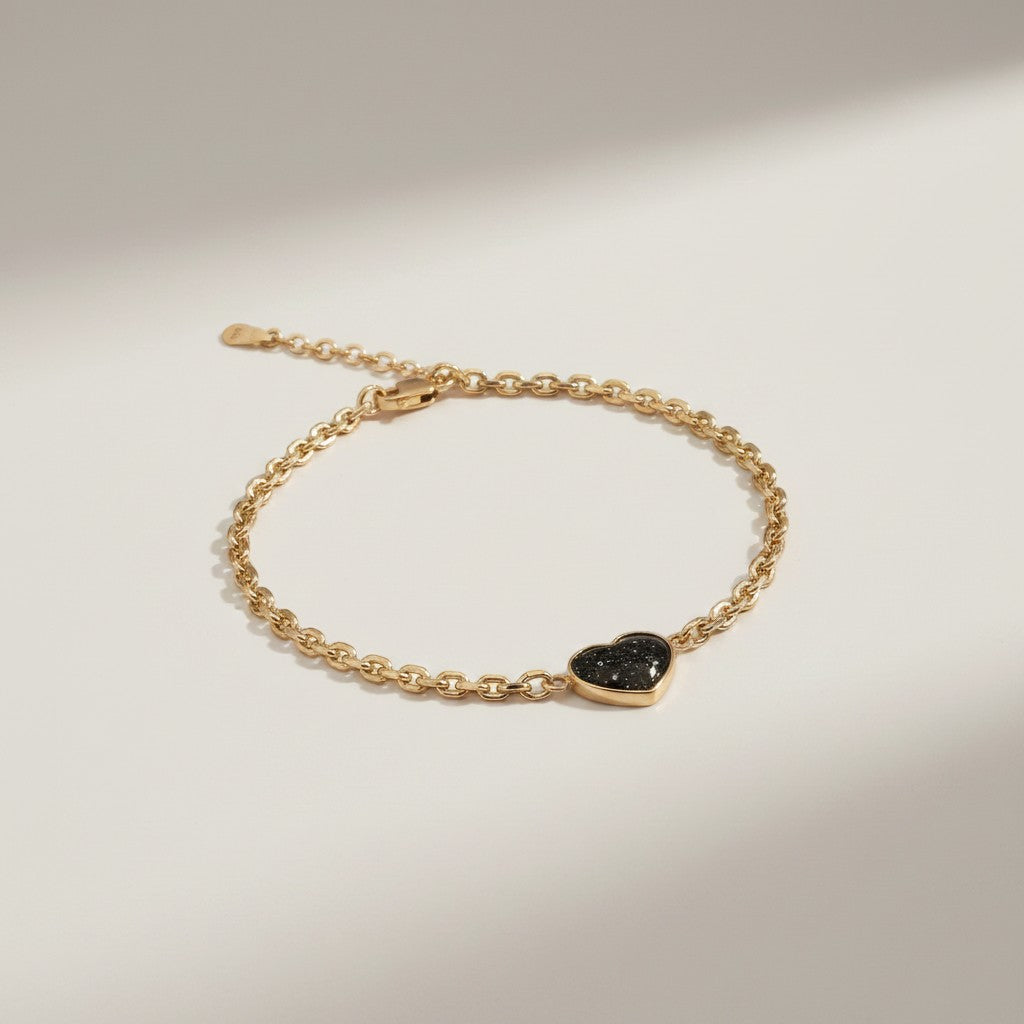 Elegant Heart Memorial Bracelet